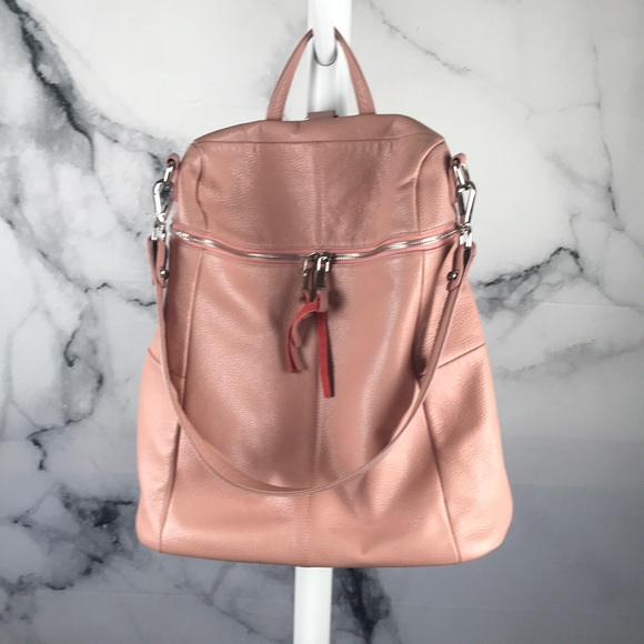 MISO EM NWT pink leather backpack purse - Picture 3 of 8